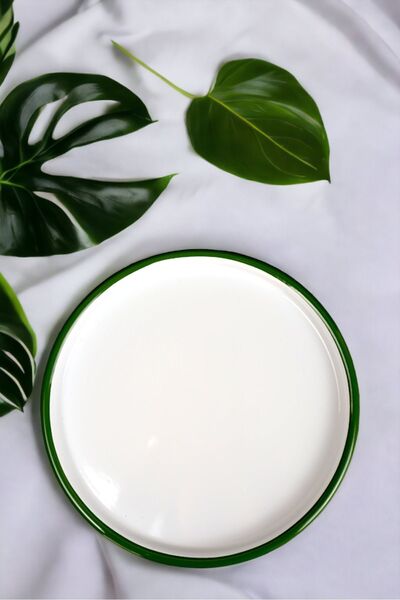 İnci Emaye 20 Cm Breakfast Serving Plate Presentation Plate Pizza Plate Tray Supla Pastry Plate Serving Plate