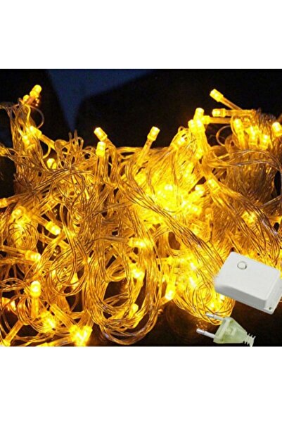 asöy Χριστουγεννιάτικο φωτιστικό LED 10 μέτρων 100 LED Κίτρινο Χρώμα Φωτιστικ...