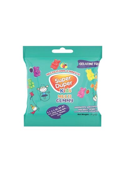Durukan Şekerleme SUPER DUPER KIDS VIT&MIN jELİBON 20 GRX6ADET