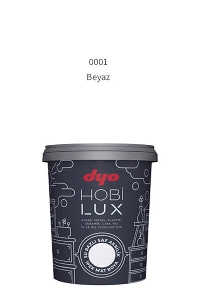 Dyo Hobilüx Su Bazlı Saf Akrilik Boya Hobi Boyası 0,9lt