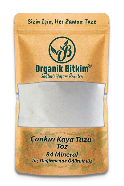 OB Organik Bitkim 84 Mineral Doğal Çankırı Kaya Tuzu Taş Değirmende Öğütülmüş...