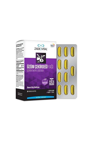 Zade Vital Üzüm Çekirdeği Yagı Blister 30 Kapsül