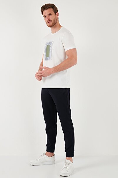 Buratti Men's Slim Fit Crew Neck Cotton T-Shirt - 646R7930