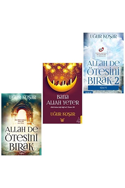 Destek Yayınları Uğur Koşar 3'lü Kitap Seti (allah De Ötesini Bırak 1 & 2 - B...