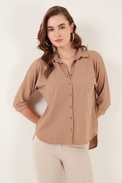 Lela Риза с дълъг гръб и три четвърти ръкав SHIRT5865596