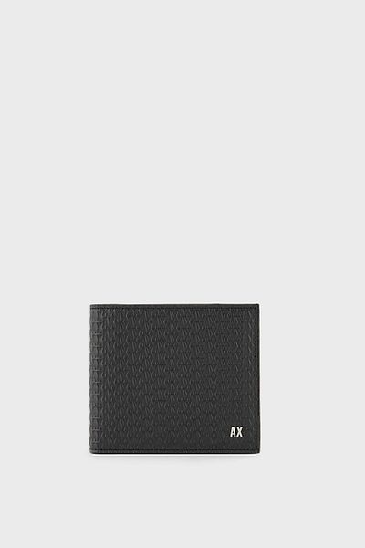 Armani Exchange Genuine Leather Wallet with Logo Men's WALLET958097 4R847 00020