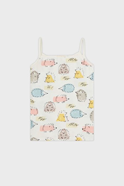 Lela Двокомпонентний комплект одягу з бавовняної нитки з візерунком для дівчинки - 6651011