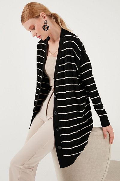Lela V-neck Knitwear CarDigan - ButtoneD, CarDigan 4616137