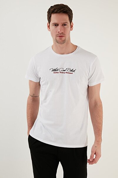 Buratti Slim Fit Unprinted Crew Neck 100% βαμβακερό ανδρικό μπλουζάκι 541enjoy