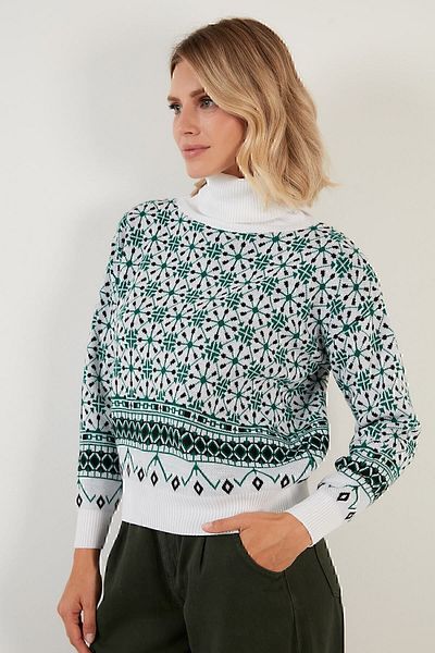 Lela Pulover din tricotaje cu model acrilic moale Pulover pentru femei 6321027