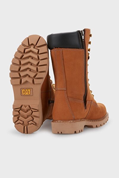 Cat Μπότες Clovis Mid με φερμουάρ από γνήσιο δέρμα 015g101200