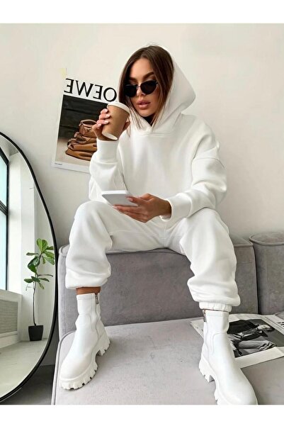 NO 601 Γυναικεία λευκή κοντή φόρμα φόρμας