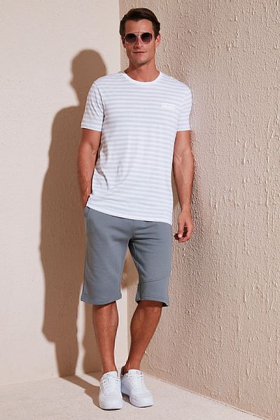 Buratti Men's SHORTS 5908041   - Cotton, Pocketed, Waist Tied, Regular Fit