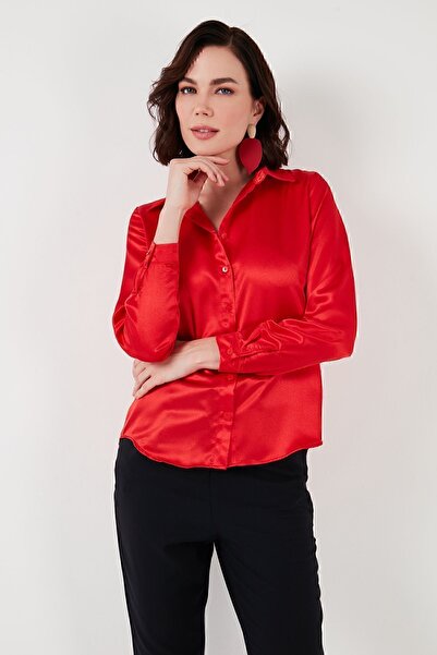 Lela Regular Fit Satin Classic Shirt SHIRT66939642S4