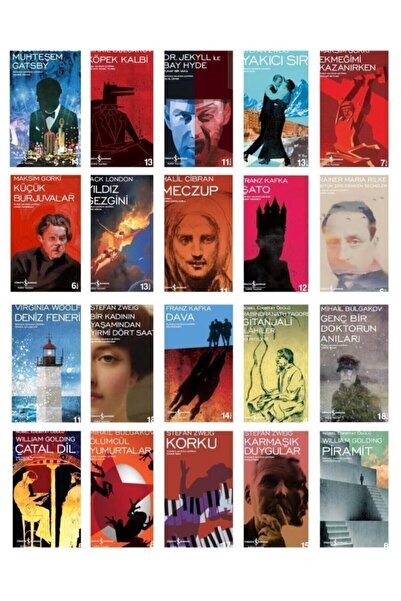 TÜRKİYE İŞ BANKASI KÜLTÜR YAYINLARI Iş Bankası Modern Klasikler Seti 20 Kitap