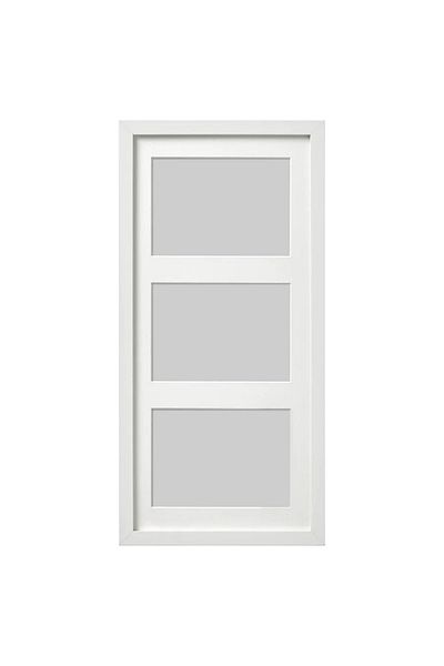 IKEA Rıbba White 3 Piece Frame 50x23 Cm White Deep Edged Wooden Photo Picture Frame