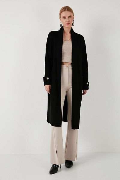 Lela 100% Acrylic Knitwear - Long Knitted Cardigan 4615212