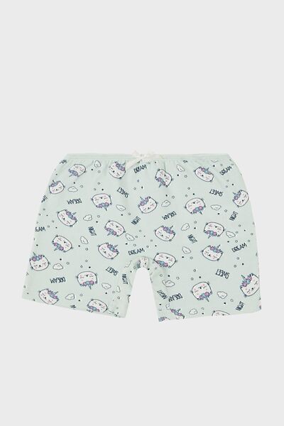Lela Girl's Patterned Cotton Boxers - Pack of 56651009CAT