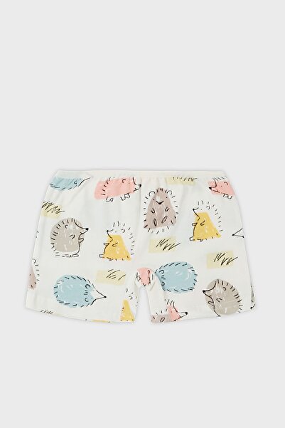 Lela Двокомпонентний комплект одягу з бавовняної нитки з візерунком для дівчинки - 6651011