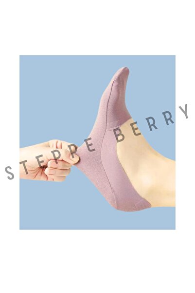 STEPPE BERRY HiGh QualitY Women's SocKs - PacK of 2, Short Thin, Soft Cotton, Non-slip, Laser Cut Ballerinas Invisible