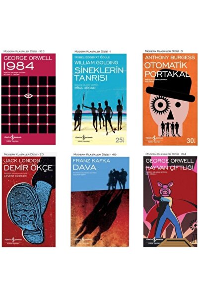 TÜRKİYE İŞ BANKASI KÜLTÜR YAYINLARI Distopya 6 Kitap Set, Iş Bankası; 1984 - ...