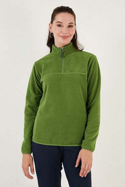 Lela Anti-pilling Slim Fit Soft Fleece - Μισό φερμουάρ που δεν κολλάει 590700
