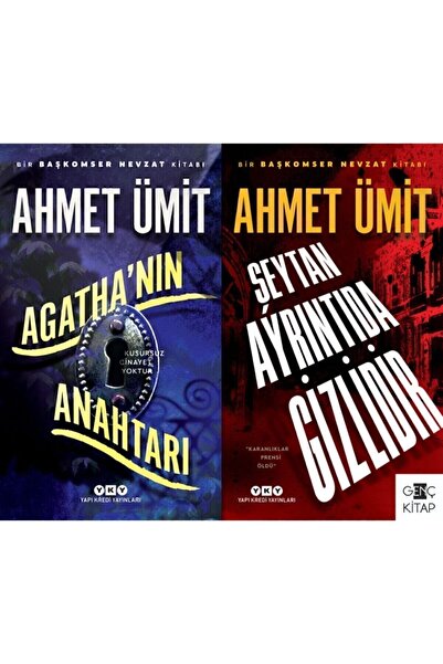 Yapı Kredi Yayınları Ahmet Ümit Başkomser Nevzat 1-2. Kitaplar Agathanın Anah...