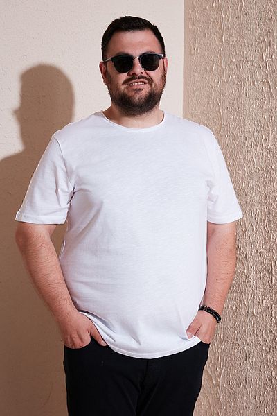 Buratti Large Size Men's Cotton T-Shirt - Regular Fit59020001B