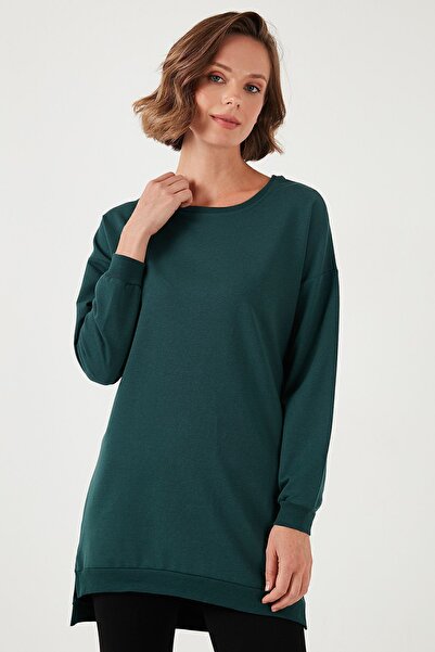 Lela Crew Neck Oversize Cotton Tunic - Modest 5864896