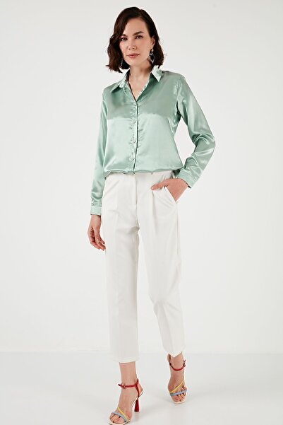 Lela Regular Fit Satin Classic Shirt SHIRT66939642S4