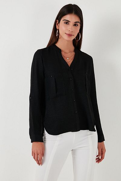 Lela Cămașă cu guler Judge de culoare regulară CAMĂȘĂ67044872S4