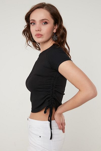 Lela Μπλούζα μπλούζα με κοντό μανίκι Crop Camisole 5864010