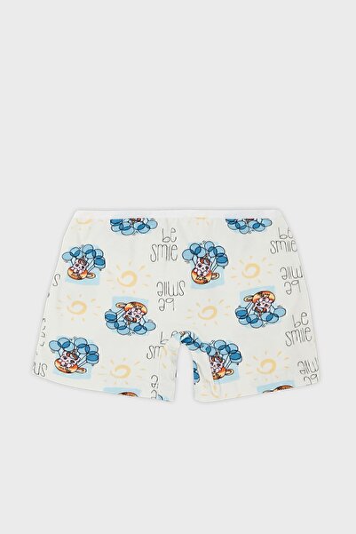 Lela Двокомпонентний комплект одягу з бавовняної нитки з візерунком для дівчинки - 6651011