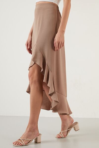 Lela Fustă cu șanț cu lungime midi Fustă damă 6058387