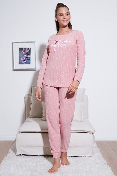 Lela Σετ πιτζάμες με λαιμόκοψη Standard Fit - 6093735