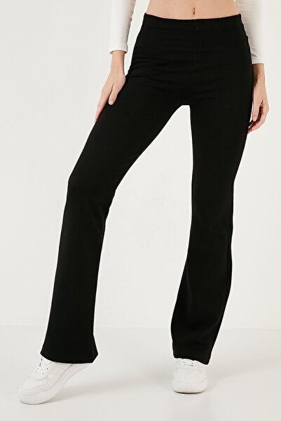 Lela Flexible High Waist Slim Fit Flared Trousers TROUSERS 5864837