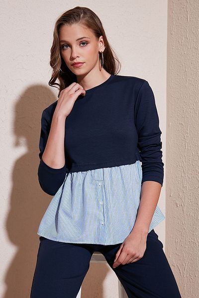 Lela Тениска с овъглено деколте - SWEAT 5865880