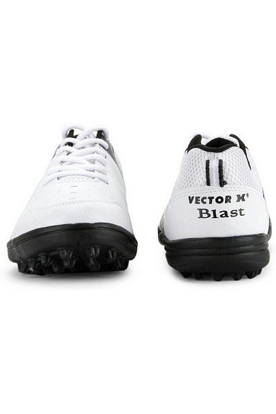 Vector X Blast Cricket Shoes, Men's UK 8 (White/Black)