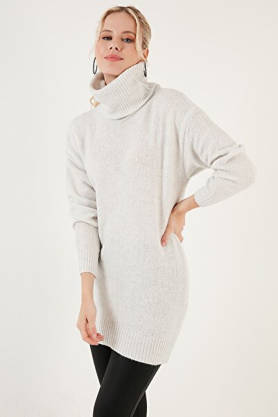 Lela Pulover lung tricotat cu guler rotit PULL 4615018