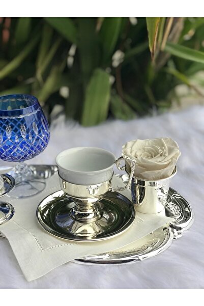 ABROZ HOME DESIGN Damat Kahve Fincanı / Gümüş Kaplama
