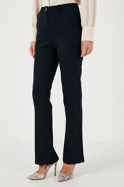 Lela High Waist Wide Leg Trousers - Pant 611pl030w4