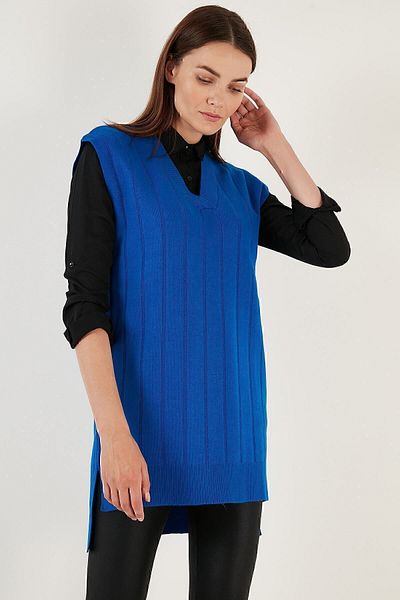 Lela V-Neck Long Knitwear Sweater SWEATER 4616088
