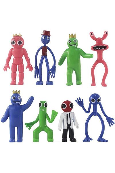 maetheus Rainbow Friends Imported Figure 8 Pieces Premium Quality Toy 9-11.5 cm Character