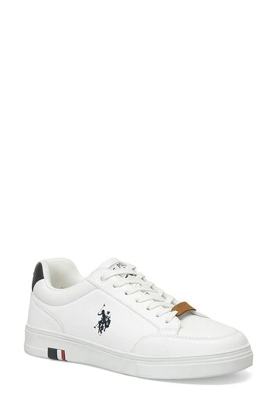 U.S. Polo Assn. White Men's Casual Sports Shoes