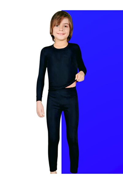 Tutku Erkek Çocuk Termal Alt- Üst Set Takım Siyah (Orjinal)