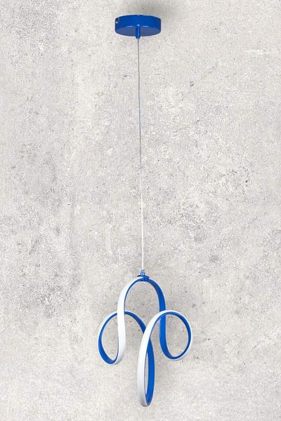 Fer Avize Songül Modern Design Blue Color Dining Table Top - Kitchen - Living Room White Led Pendant Chandelier