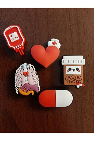 PABALAS Terlik Süsü-terlik Tokası Sağlıkçı-doktor 5'li Set