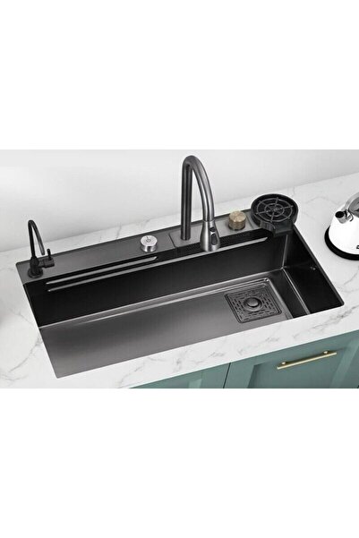 GL GENERAL Gl General Glc SS304EKO Maxi Eko Antrasit (85X50) Maxi B.yıkama Şelale Evye