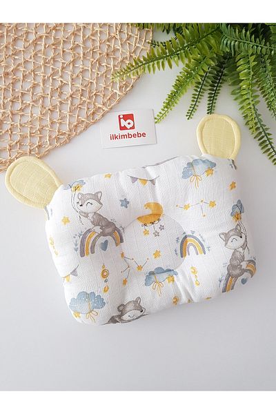 ilkimbebe Baby Head Pillow with Ears (28X21 cm)