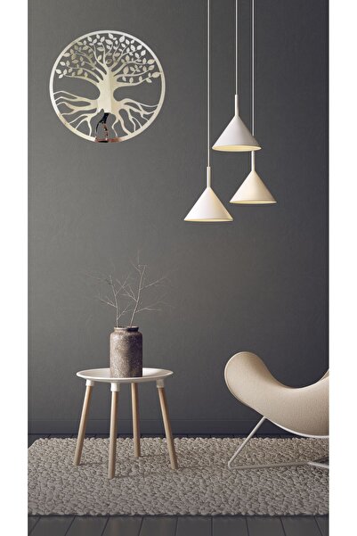 Numa Concept Yaşam Ağacı Tekli Mdf Üzeri Gümüş Pleksi Duvar Dekorasyon Lazer ...